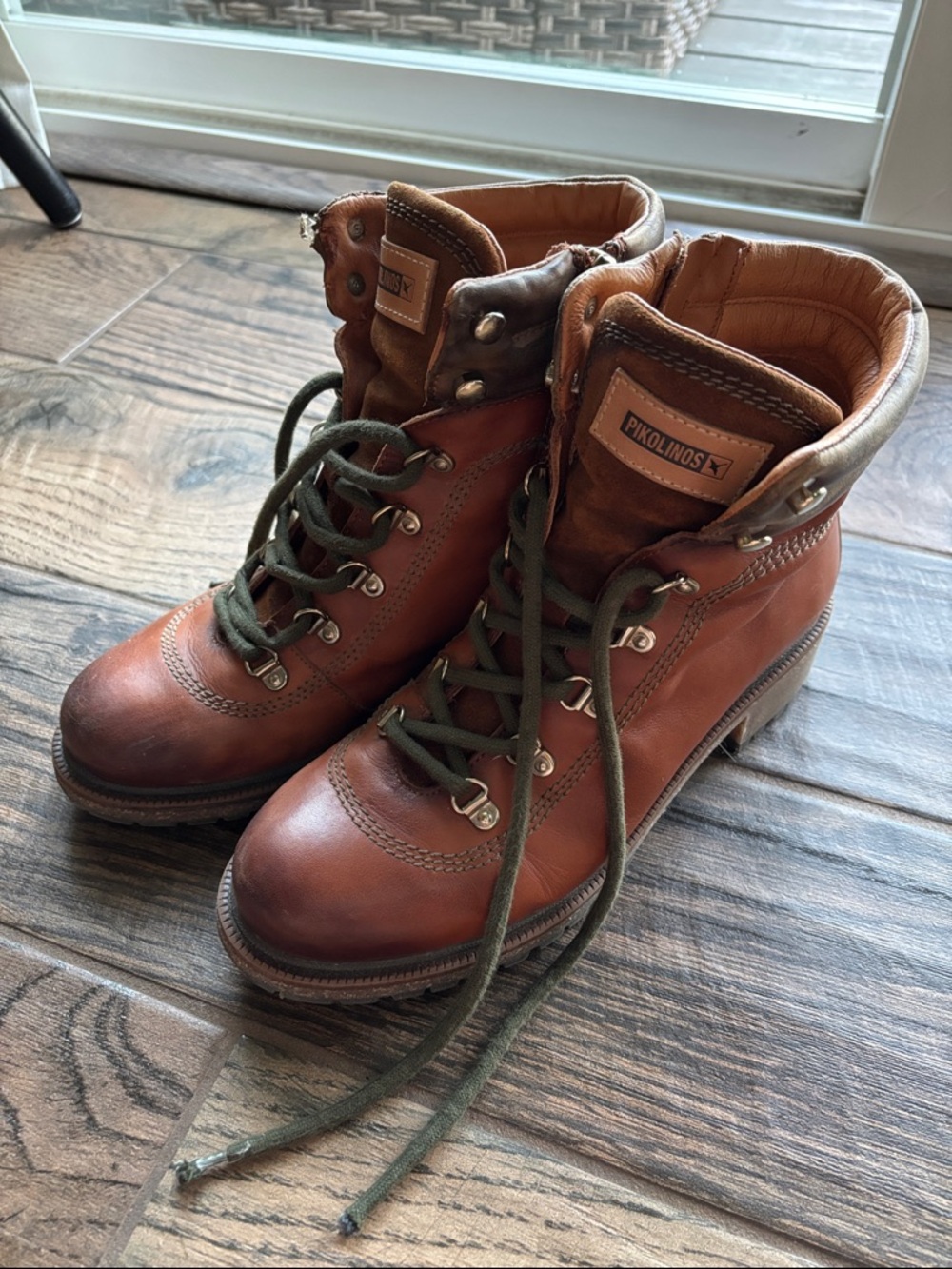 PIKOLINOS Aspe Women's Leather Lace-Up Boots 39 (8.5-9)